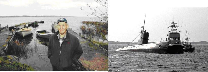 Zviedrs Ingvars Svensons pirmais redzēja avarejušo U-137